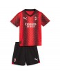 AC Milan Replika Hemmakläder Barn 2023-24 Kortärmad (+ byxor)
